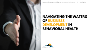 Read more about the article Navigating the Waters of Business Development in Behavioral Health: Lessons from My Journey